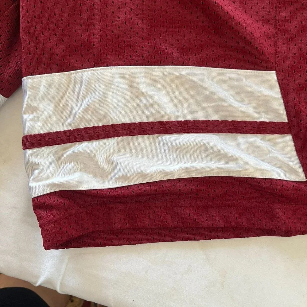 VINTAGE‎ Nike Shorts Mens L Red Athletic Running Pants Y2K Swoosh - Picture 7 of 9
